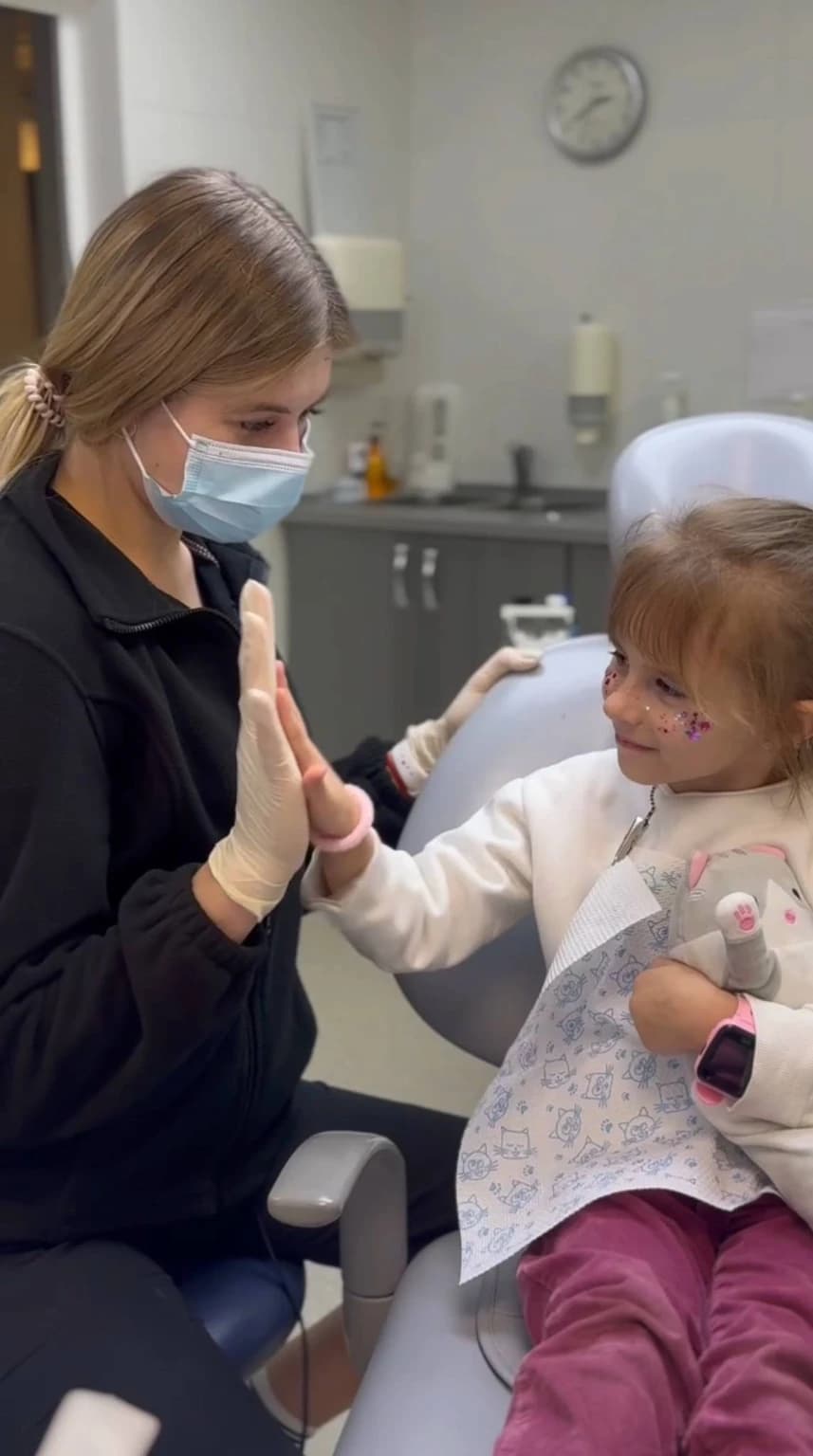 Pediatric dentistry, first visit
